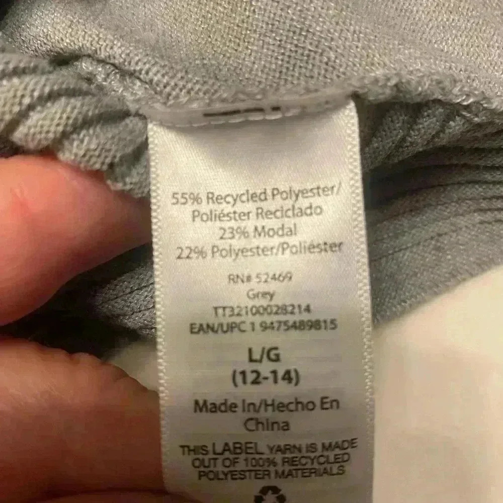 Time and Tru women’s open front light gray cardigan long sleeves size large - Picture 9 of 9